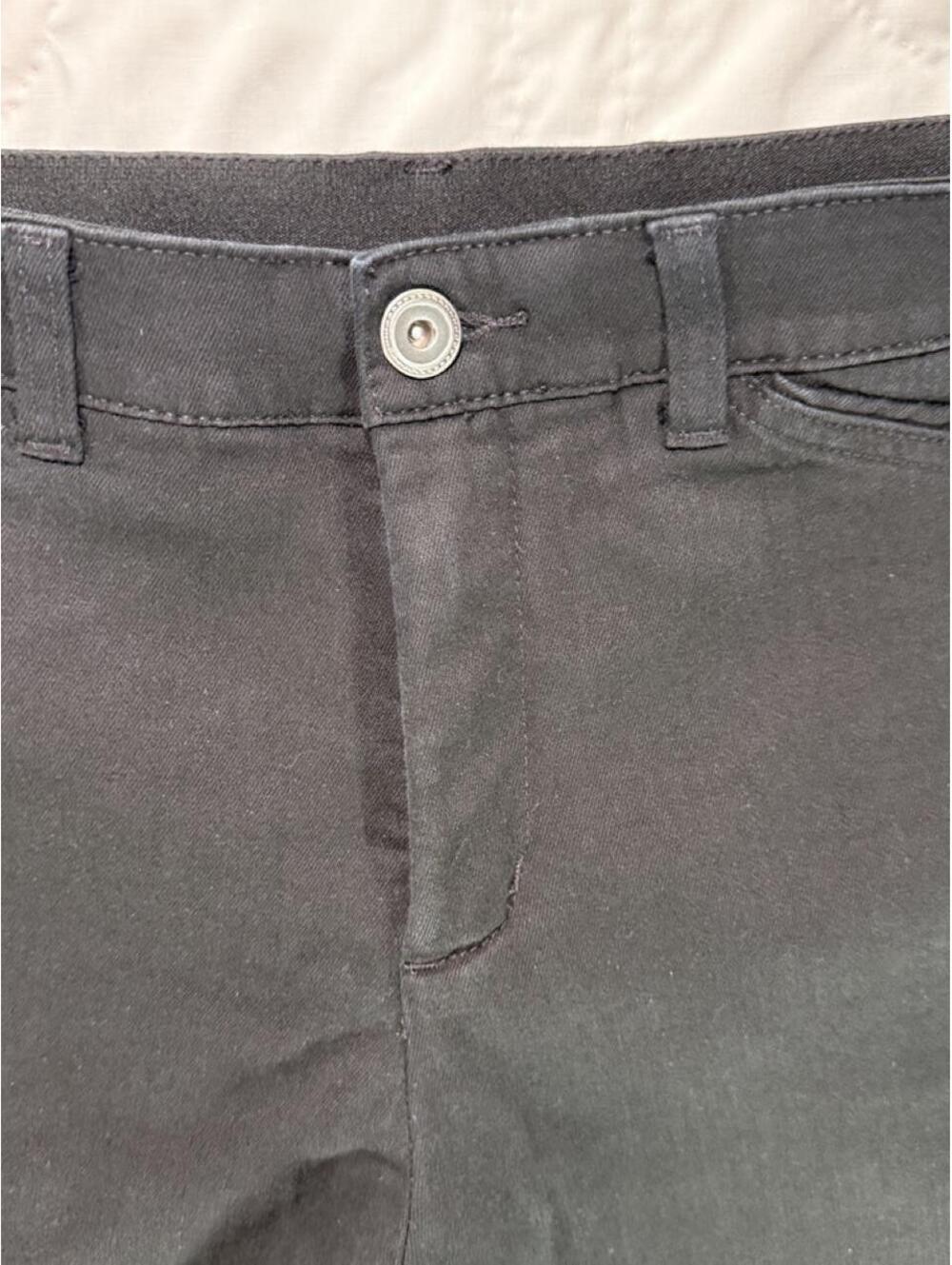 Signature Slimming by Christopher & Banks black stretch jeans Size: 12 short - Picture 2 of 6